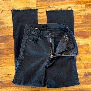 Mother “The Hustler” fray ankle jeans